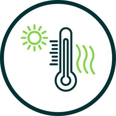 Heat wave, hot weather concept vector illustration