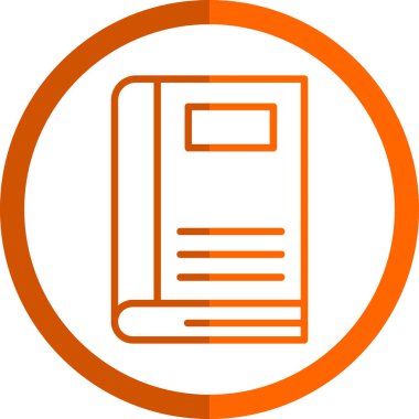 Kitap simgesinin vektör illüstrasyonu 