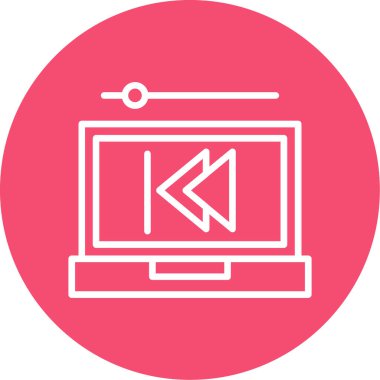 Geri dön, oku geri götür, sol vektör simgesi. Geriye, önceki düğme 