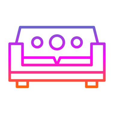 Kanepe. Web simgesi basit tasarım