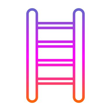 merdiven simgesi, vektör illüstrasyonu basit tasarım