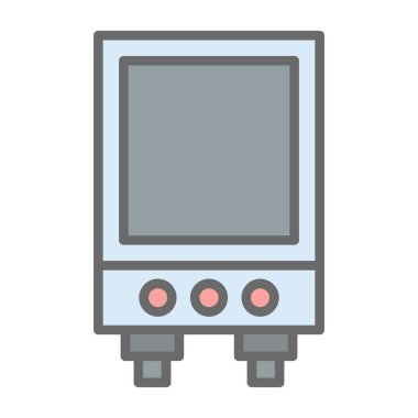 elektrik karıştırıcı renk simgesi, vektör illüstrasyonu