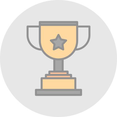 kupa vektör illüstrasyonu, simge ögesi arkaplanı                       