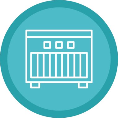 Radyatör. Web simgesi vektör illüstrasyonu