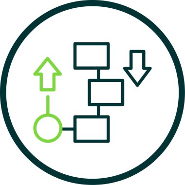 Ağ simgesi, basit vektör illüstrasyonu