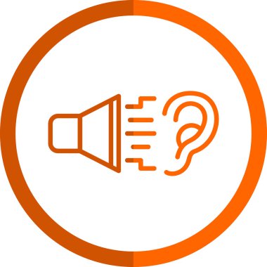 Megafon ikonu vektör illüstrasyonu