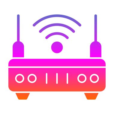 wifi internet yönlendirici vektör çizimi 