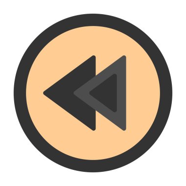 Basit düz illüstrasyon simgesini geri al