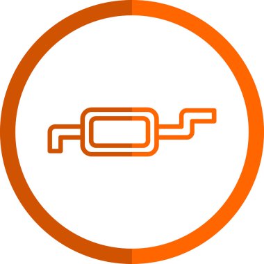 Basit tasarım izole vektör illüstrasyonunda gözlük simgesi