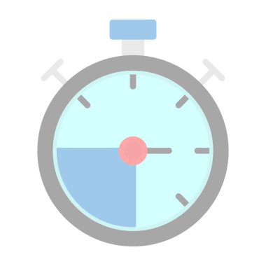 Kronometre simgesi web basit illüstrasyon