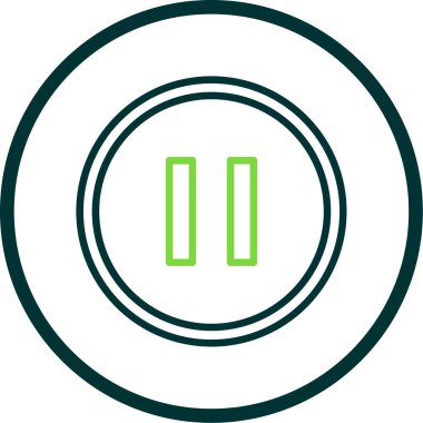 pause button. web simple illustration