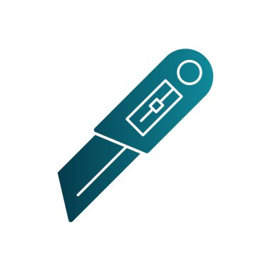 Cutter ağ simgesi vektör illüstrasyonu