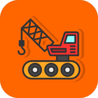 Yapı vinci simgesi web basit illüstrasyon