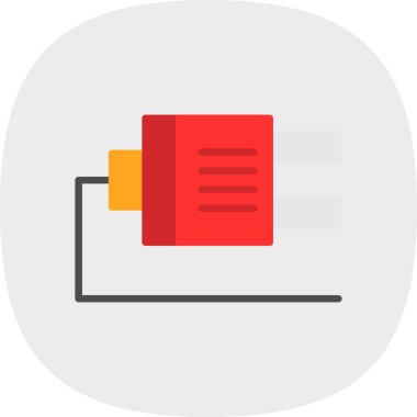 Plug web simgesi, simge illüstrasyonu