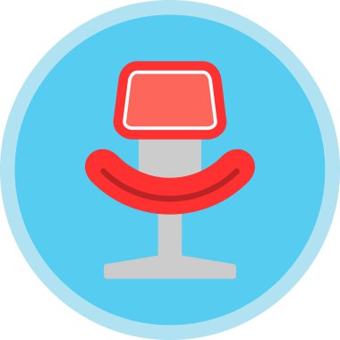 Sandalye. Web simgesi basit illüstrasyon