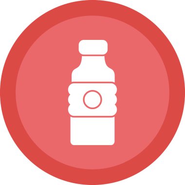 Su şişesi ikonu. özet çizimi 