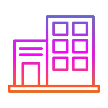 modern yapı web simgesi, vektör illüstrasyonu