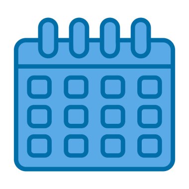 Takvim simgesi vektör illüstrasyonu