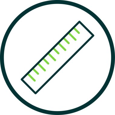 ruler icon, vector illustration simple design