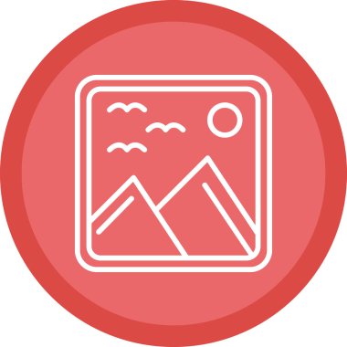 resim simgesi, vektör illüstrasyonu basit tasarım