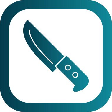 Bıçak düz simgesi, vektör illüstrasyonu 