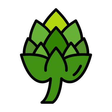 Enginar mı? Web simgesi basit illüstrasyon