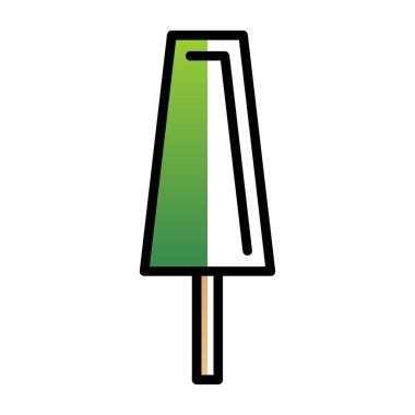 dondurma ikonu vektör illüstrasyonu