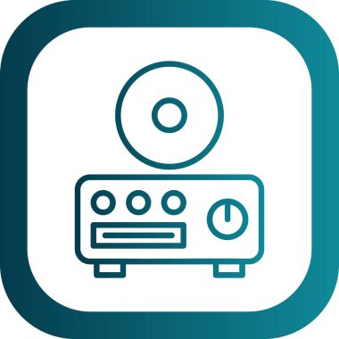 CD çalar simge vektör çizim