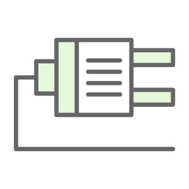 Plug web simgesi, simge illüstrasyonu