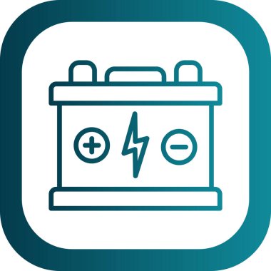 Pil. Web simgesi basit tasarım                       