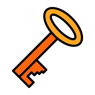 Anahtar. Web simgesi basit illüstrasyon