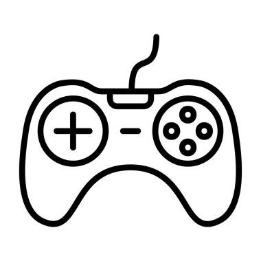 oyun konsolu simgesi, vektör illüstrasyonu, Dijital oyun sembolü 