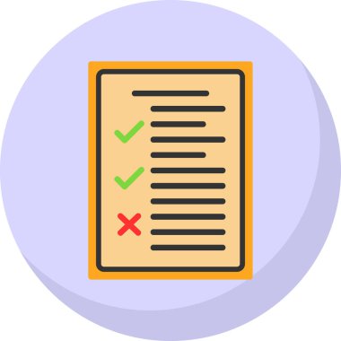 Tıbbi geçmiş web simgesi, vektör illüstrasyonu