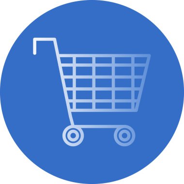 Alışveriş arabası ikonu. vektör illüstrasyonu                     