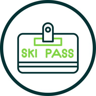 Kayak kartı. Web simgesi basit illüstrasyon         