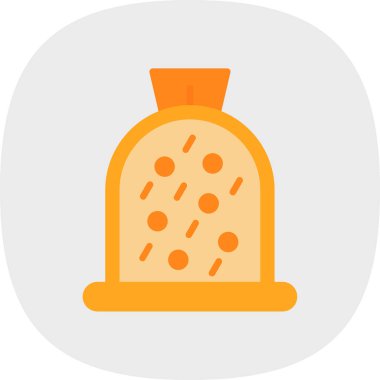 Ekmek. Web simgesi basit illüstrasyon