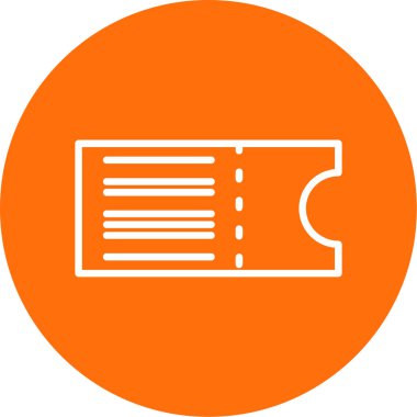 bilet ikonu vektör illüstrasyonu