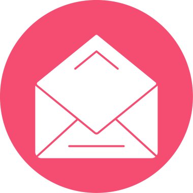 Basit harf zarfı simgesi, vektör illüstrasyonu