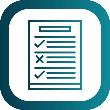 rapor web çizgisi simgesi, vektör illüstrasyonu 