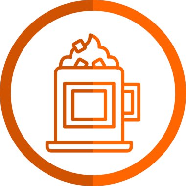 Bira. Web simgesi basit illüstrasyon