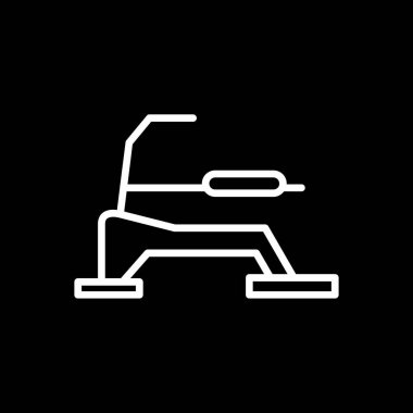 Spor salonu ikonu. spor salonu simgesi.