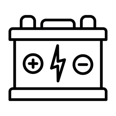 Pil. Web simgesi basit tasarım                       