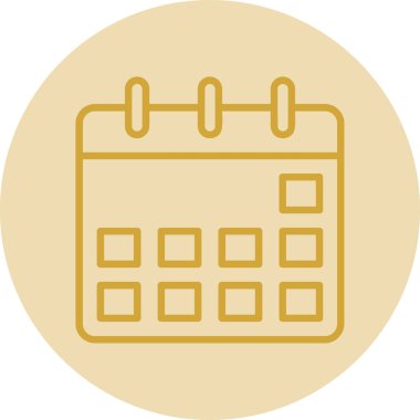 Takvim simgesi vektör illüstrasyonu