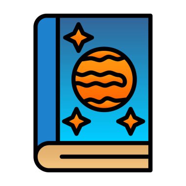 Kitap simgesinin vektör illüstrasyonu 