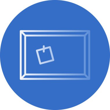 Mantar tahtası web simgesi vektör illüstrasyonu