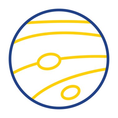 Neptün Web simgesi vektör çizimi