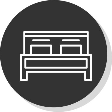 Koltuk simgesi, vektör illüstrasyonu