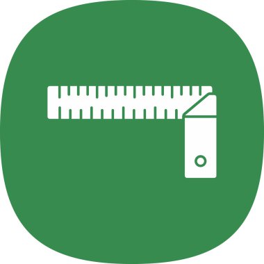 cetvel simgesi, vektör illüstrasyonu