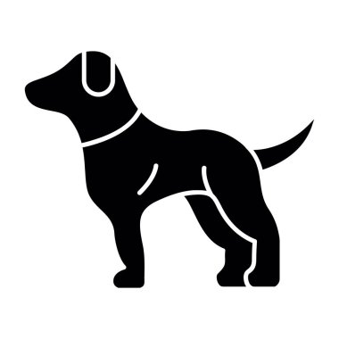 Köpek. Web simgesi basit illüstrasyon 