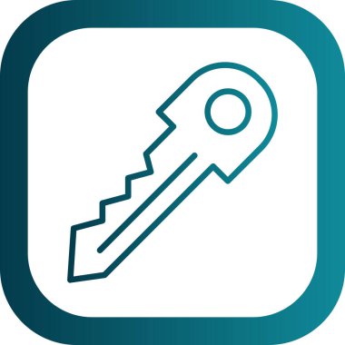 Anahtar. Web simgesi basit illüstrasyon